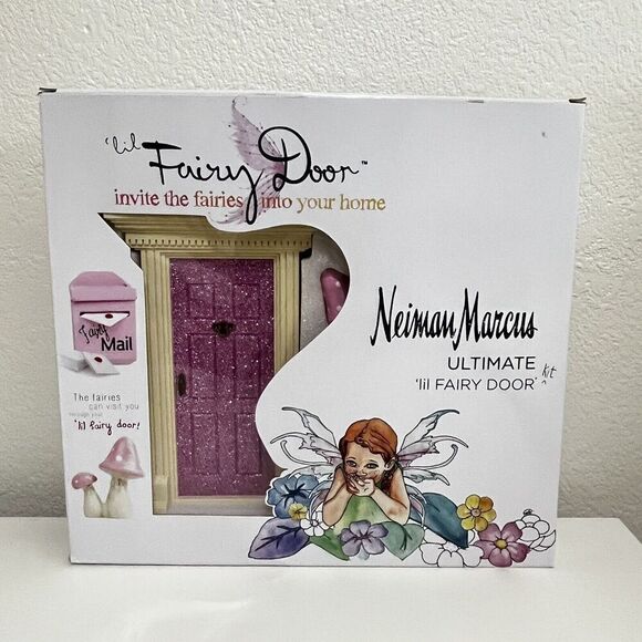 Neiman Marcus Ultimate Little Fairy Door Kit Set for Girls Room Fairy Mailbox - Picture 2 of 14